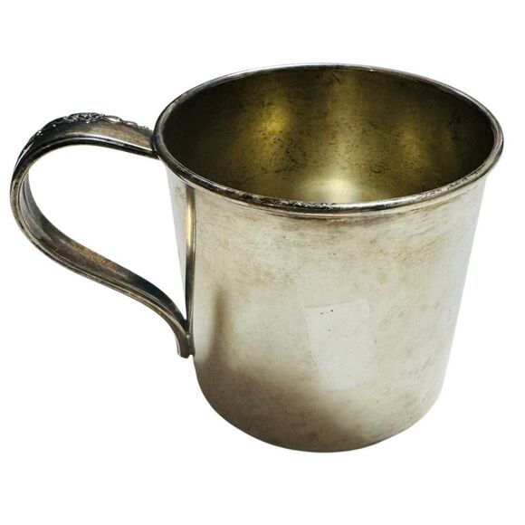 Lilac Time Rogers 1881 Silverplate child’s cup - Circa r - Picture 3 of 9